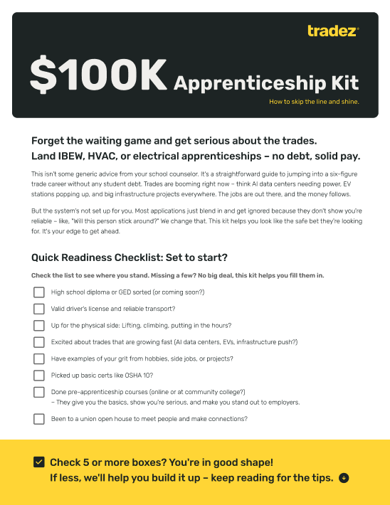 $100K Apprenticeship Kit