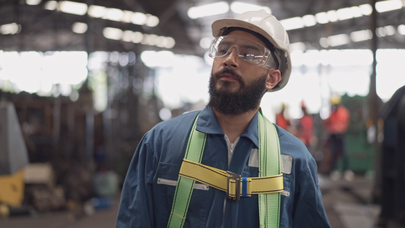 Student engaging in career training